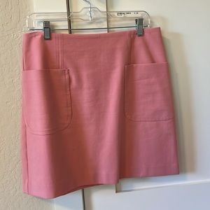 Loft 2pocket lined skirt, zipper in back